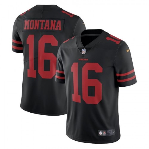 Joe Montana San Francisco 49ers Nike Vapor Limited Jersey - Black