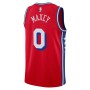 Men's Philadelphia 76ers Tyrese Maxey #0 Jordan Red Swingman NBA Jersey - Icon Edition