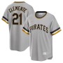 Roberto Clemente Pittsburgh Pirates Nike Road Cooperstown Collection Player Jersey - Gray