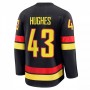 Vancouver Canucks Quinn Hughes #43 Fanatics Black Alternate Premium Jersey