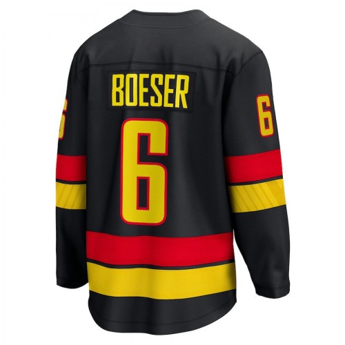 Vancouver Canucks Brock Boeser #6 Fanatics Black Alternate Premium Jersey