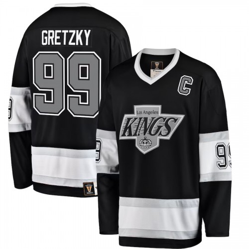 Wayne Gretzky Los Angeles Kings Fanatics Premier Breakaway Retired Player Jersey - Black