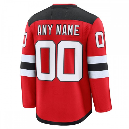 New Jersey Devils Fanatics Home Premium Custom Jersey - Red