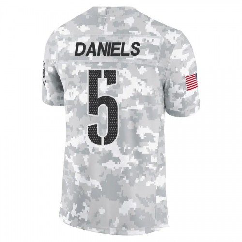 Jayden Daniels Washington Commanders Nike 2024 Salute to Service Limited Jersey - Arctic Camo