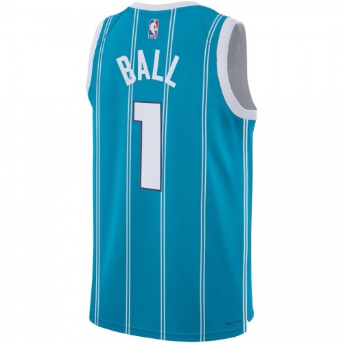 Youth Jordan LaMelo Ball Teal Charlotte Hornets Swingman Jersey - Icon Edition