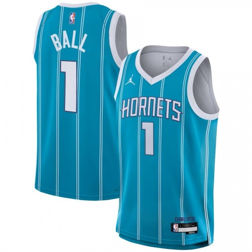 Youth Jordan LaMelo Ball Teal Charlotte Hornets Swingman Jersey - Icon Edition