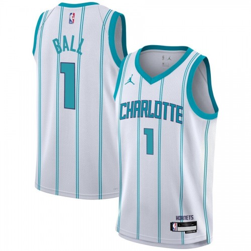 Youth Jordan LaMelo Ball White Charlotte Hornets Swingman Jersey - Association Edition